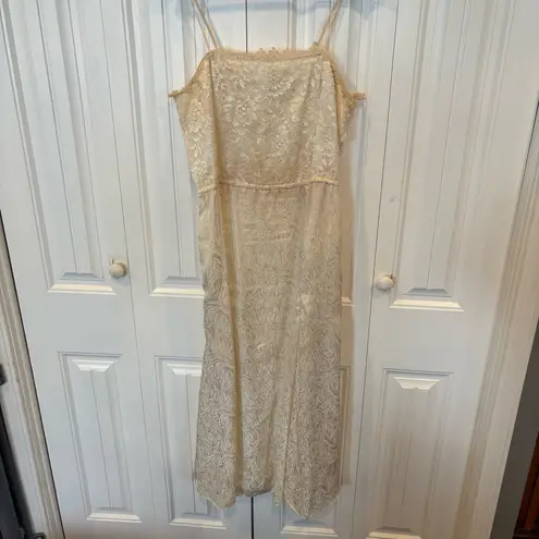 Candace By Ingrid Cream Jacket And Dress Set Size 15/16