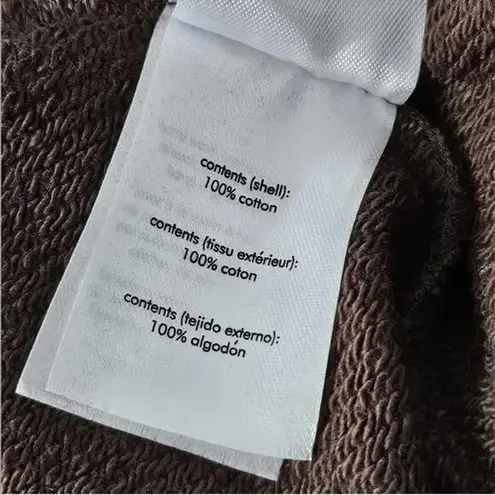 We Wore What NWT High Rise Slim Leg Fleece Joggers Elastic Waist Pockets S Brown