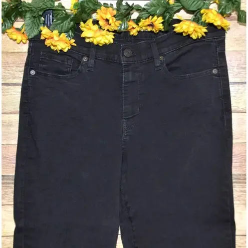 Levi's Ladies Black Classic Bootcut Jeans Size 8 Stretch Casual Western