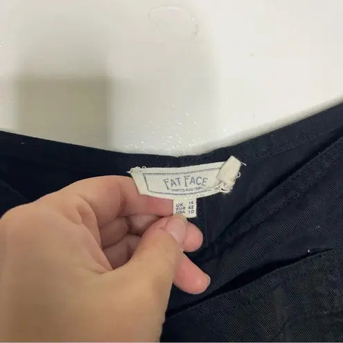 Fat Face Black Ellis Tencel Dungaree Jumpsuit Overalls Size 10