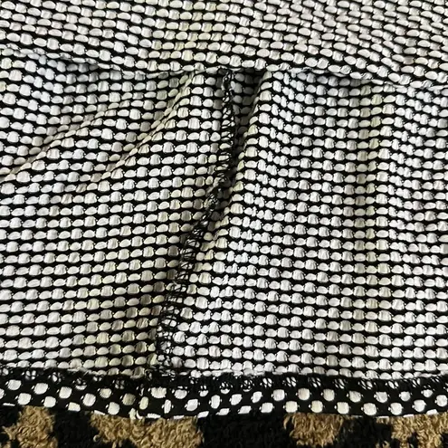 Banana Lemon Black & White Polkadot Mini Skater Skirt Sz. S