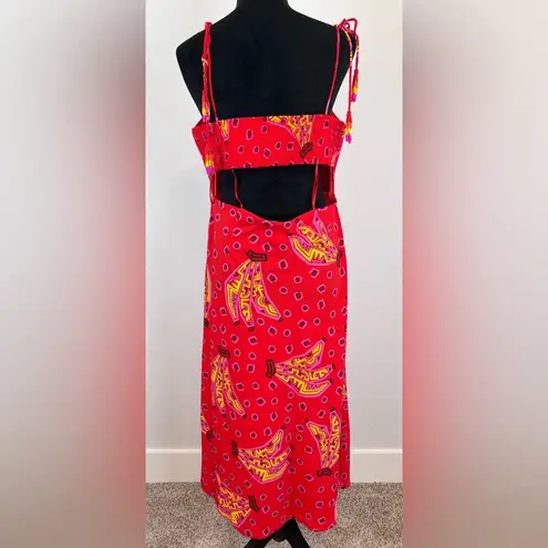 House of Harlow  1960 Tiki Banana Slip Dress in red size Large