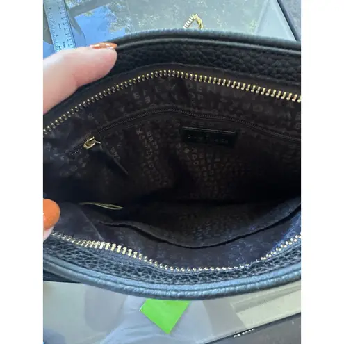 Kate Spade  Chester Street Dessi Crossbody Bag Black Pebbled Leather Gold Tone