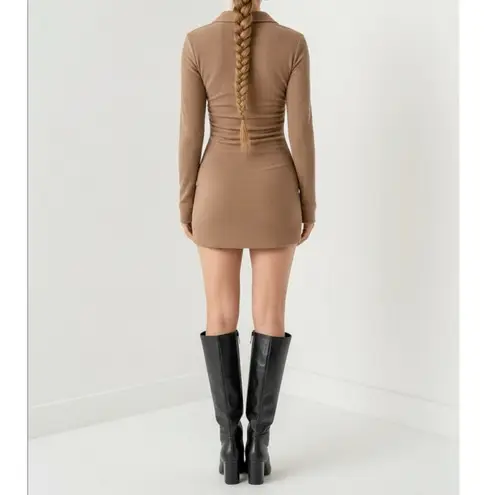 With Jean WITH JÉAN Andy Dress, Latte, Small