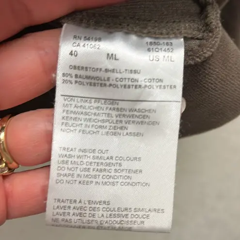 Vintage Bogner Velour Velvet Full Zip Hoodie in Brown Size M L EU40 Size M