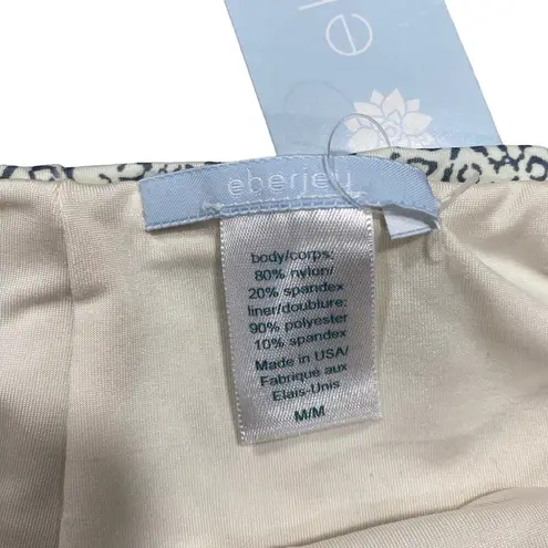 Eberjay Eberjey Batik Batik Coco Skimpy Blue Cream Bikini Bottoms Womens Size Medium NWT