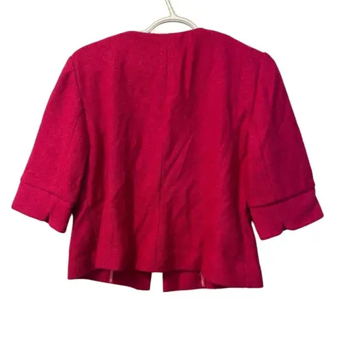 Ann Taylor Loft NWT Women's Pink Wool Blend Blazer Jacket Size M 3/4 Sleeve Size M