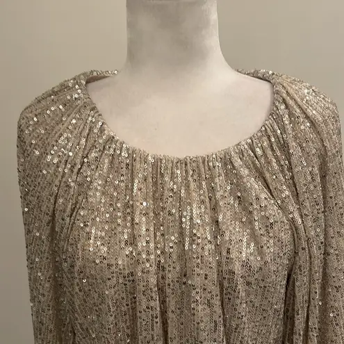 Endless Rose NWT Boutique Sequin Blouson Top Sz M
