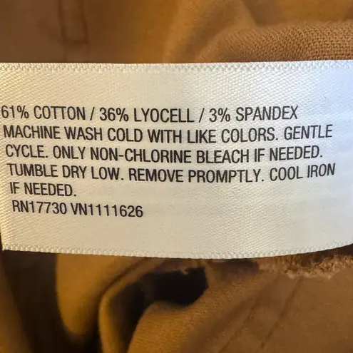 Ava & Viv women’s wide leg cropped trousers pants plus size 20 stretch brown NWT