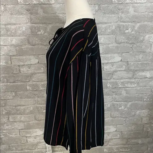 Rails  Black Nina Jordan Stripe Blouse