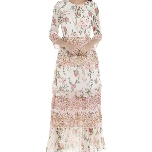 VERO MODA Floral Ruffle Tiered Maxi Dress C27
