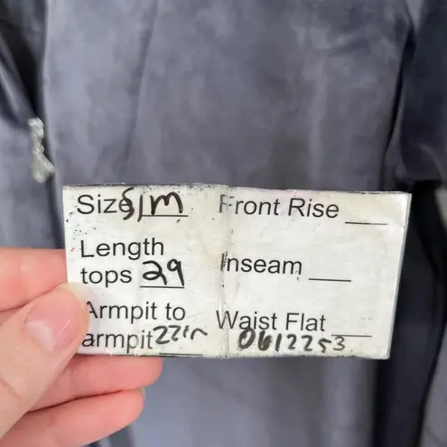 Eileen West Charcoal Gray Velvet Short Zip Robe Size S/M Sleepwear