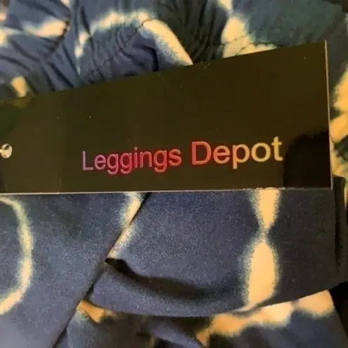 Leggings Depot Navy Leggings Bold Tie Dye Print One size fits most