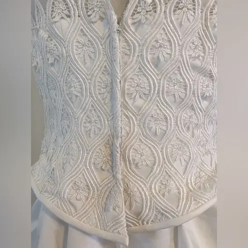 Wedding Dress Bridals White Wedding Dress with Long Train