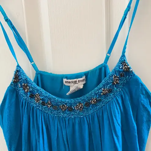 American Dream FINAL MARKDOWN beaded neck cami style top medium
