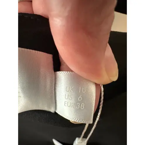 Solace London Darcy Black Cutout Long Sleeve Midi Dress NWT Size 6