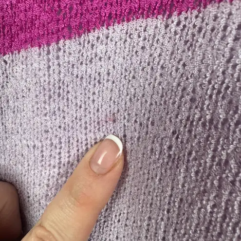 Davi & Dani Davi & Dani Colorblock Striped Pullover Sweater Small Lightweight Knit Colorful - Image 4