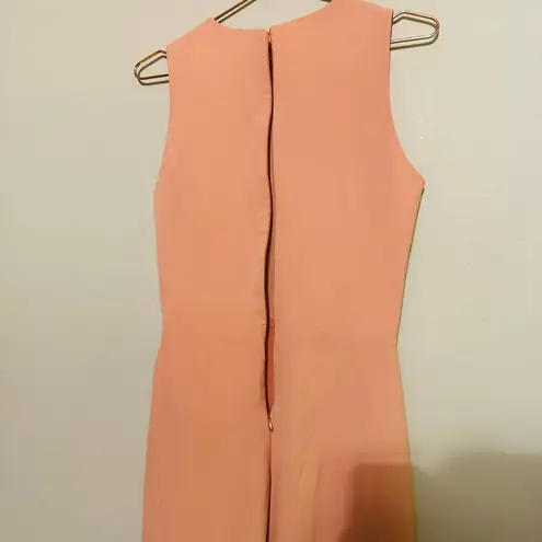 Parker Black Women's Pink Crepe Madeline Sleeveless Ruffle Gown Dress Size 10