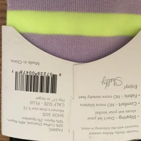 KEYSOCKS WEEKEND KNEE HIGH NO SHOW SOCKS Plus size Purple