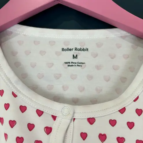 Roller Rabbit Pink Hearts Pajama Long Sleeve Top