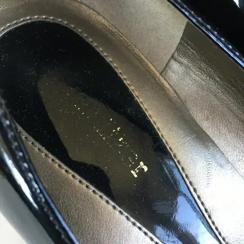 NATURALIZER LENNOX Black Patent Leather Heels Pumps Womens Size 8M Work Black