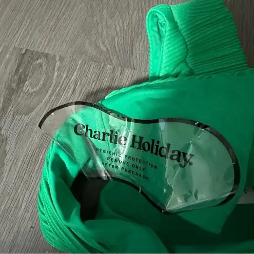 Charlie Holiday Malau Bandeau Top & Maya High Waist Bikini Bottoms Sz XS & M NEW