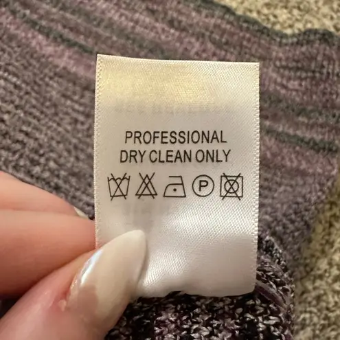 Etcetera purple, black & cream knit pencil skirt size L