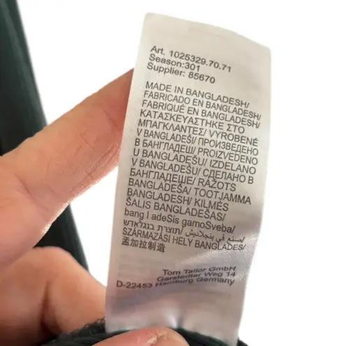 Tom Tailor Denim Lace Trim Ribbed Tank Top Green Cotton XL Women's Camisole Y2k Size undefined