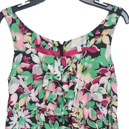 Moulinette Soeurs Anthony Akebia Sleeveless Green Floral Hawaiian Flowers Theme