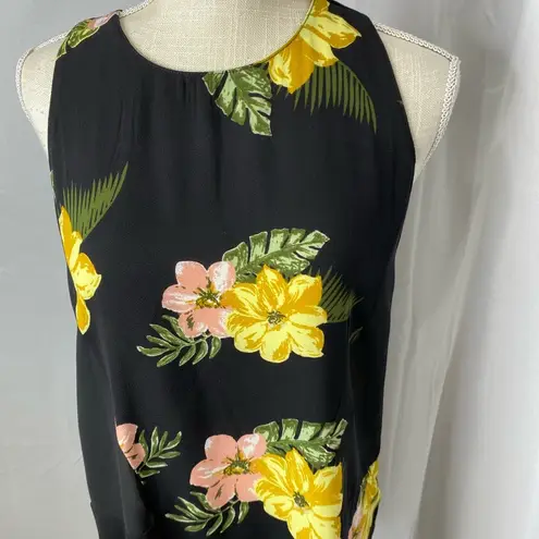 Sophie Rue semi sheer floral tank size large