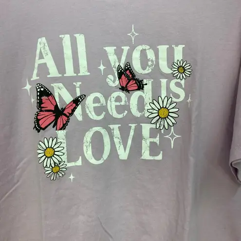 EUC Organic Generation women’s light purple loose relaxed short sleeve tshirt XL