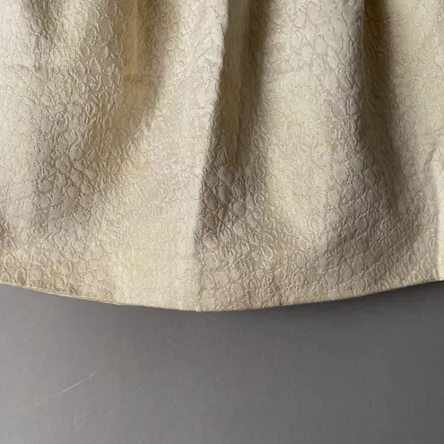 Pins & Needles sz S metallic gold threaded skirt Gold