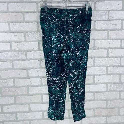 Boden Bembridge Trousers in Green Leaf Print Size 6P
