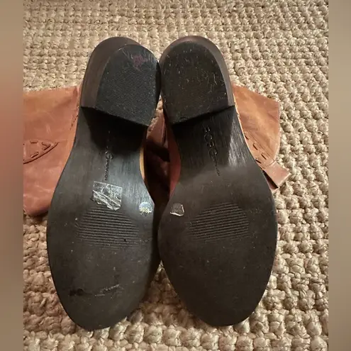 BCBGENERATION BCBG Generation Slouch Cowboy Boot Leather Womens Shoes Sz 9b Brown