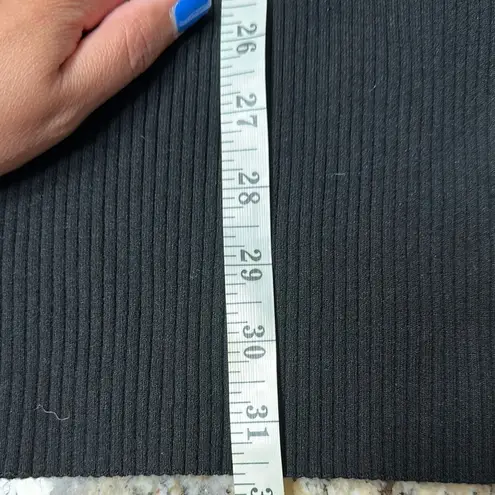 Wilfred Aritzia Free Knit Cut Out Mini Ribbed Dress Black Knit Women’s Small