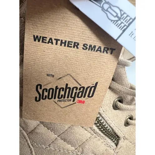 White Mountain Dashing Quilted Faux Suede Weather Smart Combat Boots 8.5