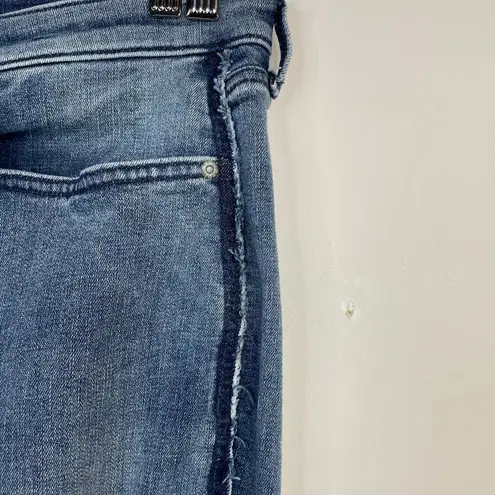 NYDJ Fiona Slim Ankle Crop Flare Tummy Tuck Shadow Stripe Jeans Womens 20W 20 W