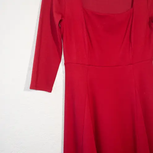 Maeve x Anthropologie Red Jocelyn Midi Dress Size Small