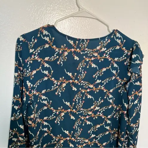 Melrose and Market Long Sleeve Ruffle Top Japanese Branches