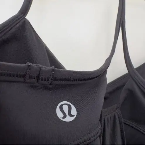 Lululemon  Roll Out Tank (First Release) in Black Athletic Yoga Built-in Bra 6