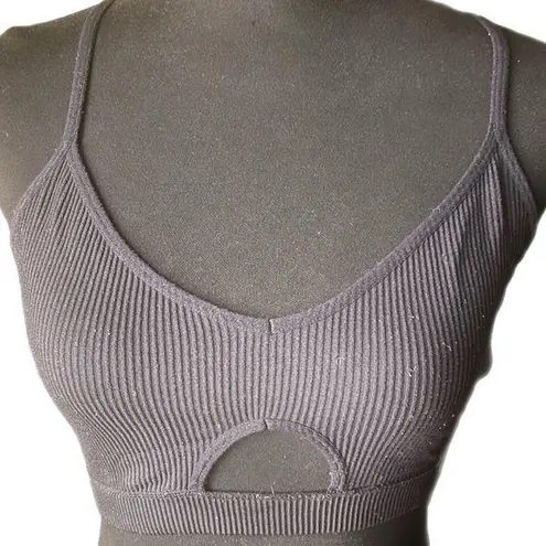 Colsie Size Large Color Black Sports Bra