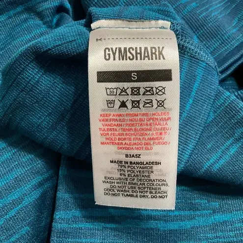 Gymshark  Atlantic Shark Blue Adapt Marl Seamless Leggings Small