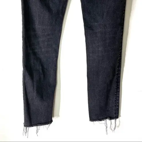 Acne Studios Climb Skinny Jeans Used Black Women’s Size 30 Raw Hem Faded Look