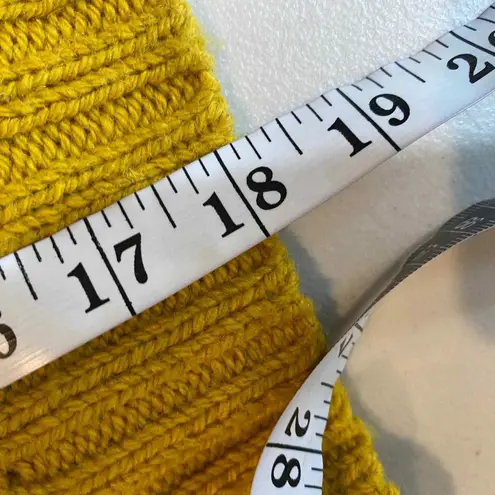Ruby Moon Sweater XS Marigold Yellow Chunky Knit Open Back Wool Alpaca Blend - Image 10