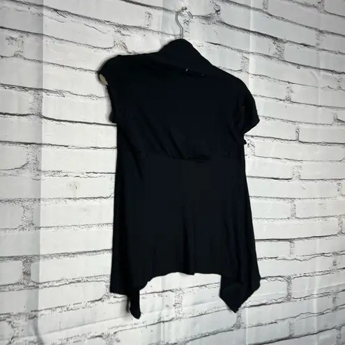 Ambiance Apparel Black Open Front Cardigan S Lightweight Layering Casual minimal