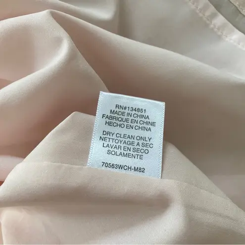 WAYF Nordstrom Pink Off-the-shoulder pink gold bow puff sleeve chiffon top Large