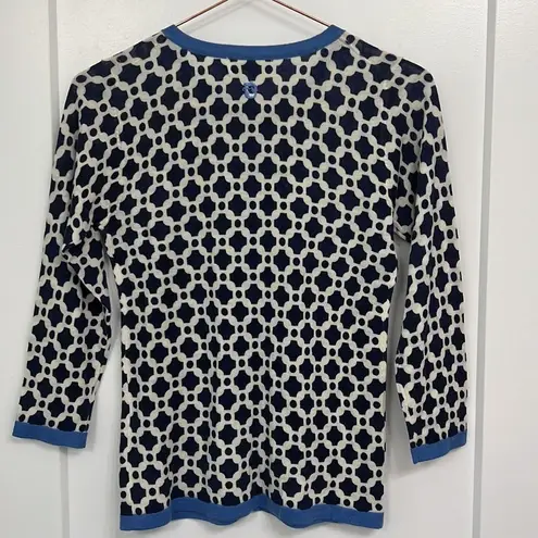 Spartina 449 New diamond and argyle wool cardigan sweater size XXS