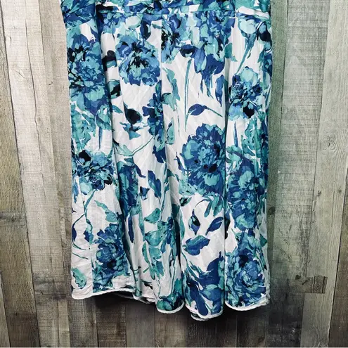 Fashion Bug Size 26W Sleeveless Surplice Peplum Sheath Floral Dress Back Zipper