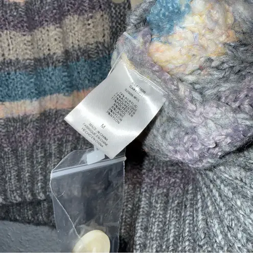 Saltwater Luxe Cozy Striped Cardigan Sweater Chunky Knit Coastal Granddaughter