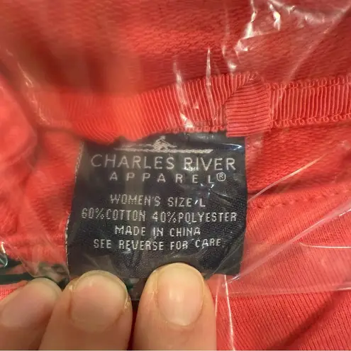 Charles River Apparel Women’s Falmouth Pullover- Salmon- Size Large- NWT